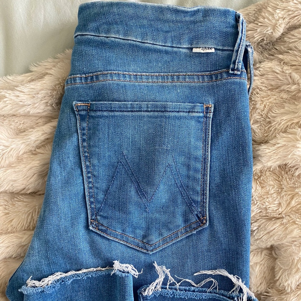 Mother Looker Ankle Fray Jeans